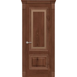 Элеганс 4 Шпон дуб миндаль, остекленная