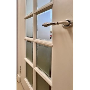 Лондон 2 массив ольхи Эмаль белая, остекленная