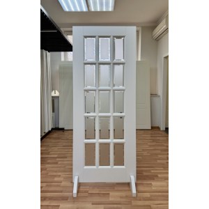 Лондон 2 массив ольхи Эмаль белая, остекленная