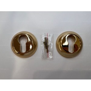 Накладки на ключевой цилиндр Rucetti RAP KH SG/GP Цвет - Матовое золото/золото