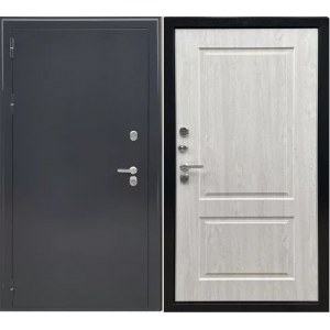 Дверь Ратибор Термоблок 3К Черное серебро/Сосна белая